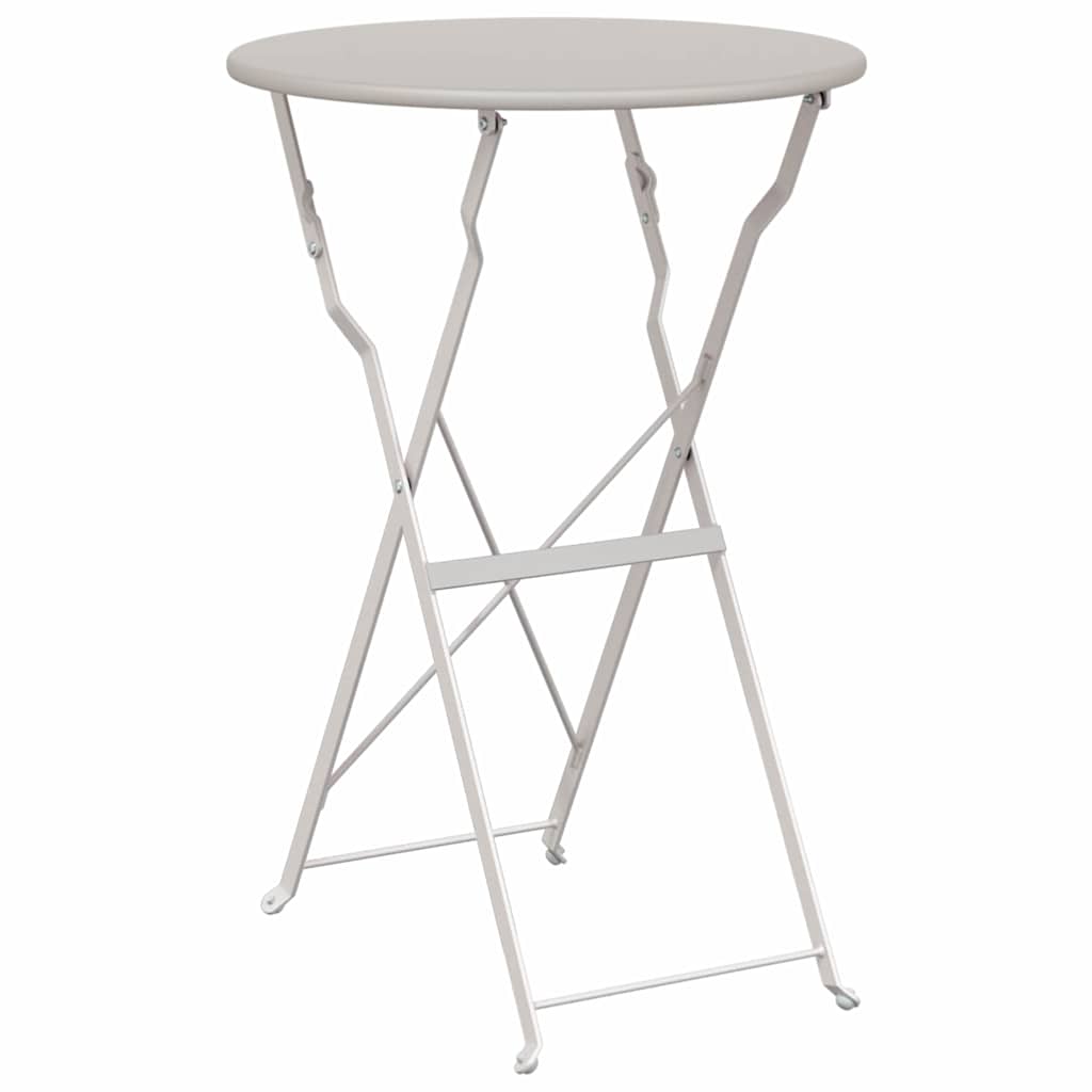 Bistrotafel Beige Ø 50 x 71 cm Poedercoating staal