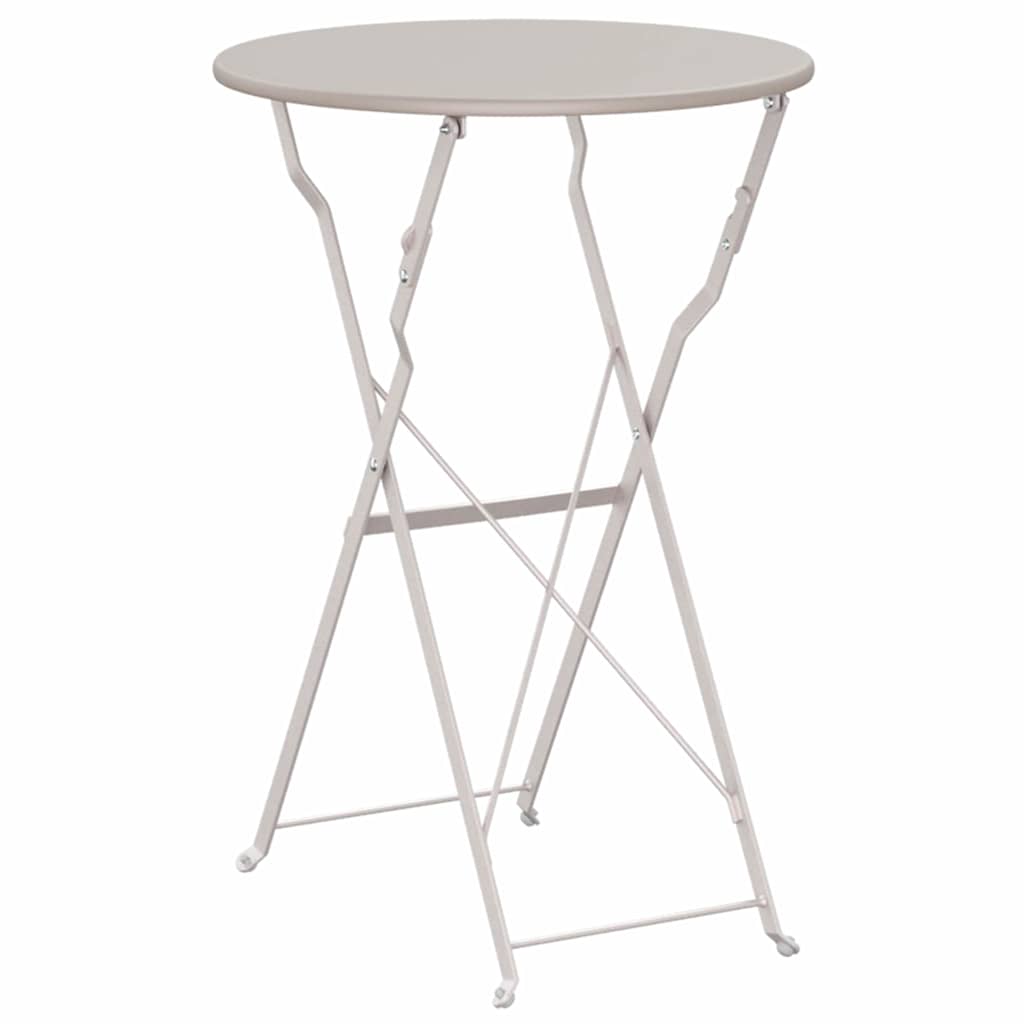 Bistrotafel Beige Ø 50 x 71 cm Poedercoating staal