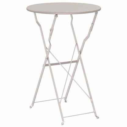 Bistrotafel Beige Ø 50 x 71 cm Poedercoating staal