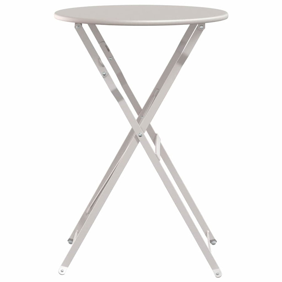 Bistrotafel Beige Ø 50 x 71 cm Poedercoating staal