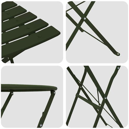 Vouw Bistro Set 3 pcs Bossen Staal