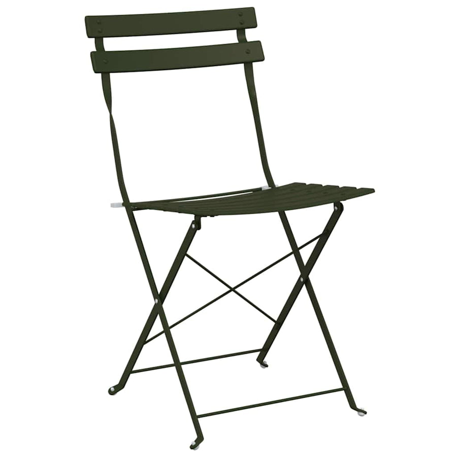 Vouw Bistro Set 3 pcs Bossen Staal