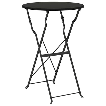 Vouw Bistro Set 3 pcs Antraciet Staal