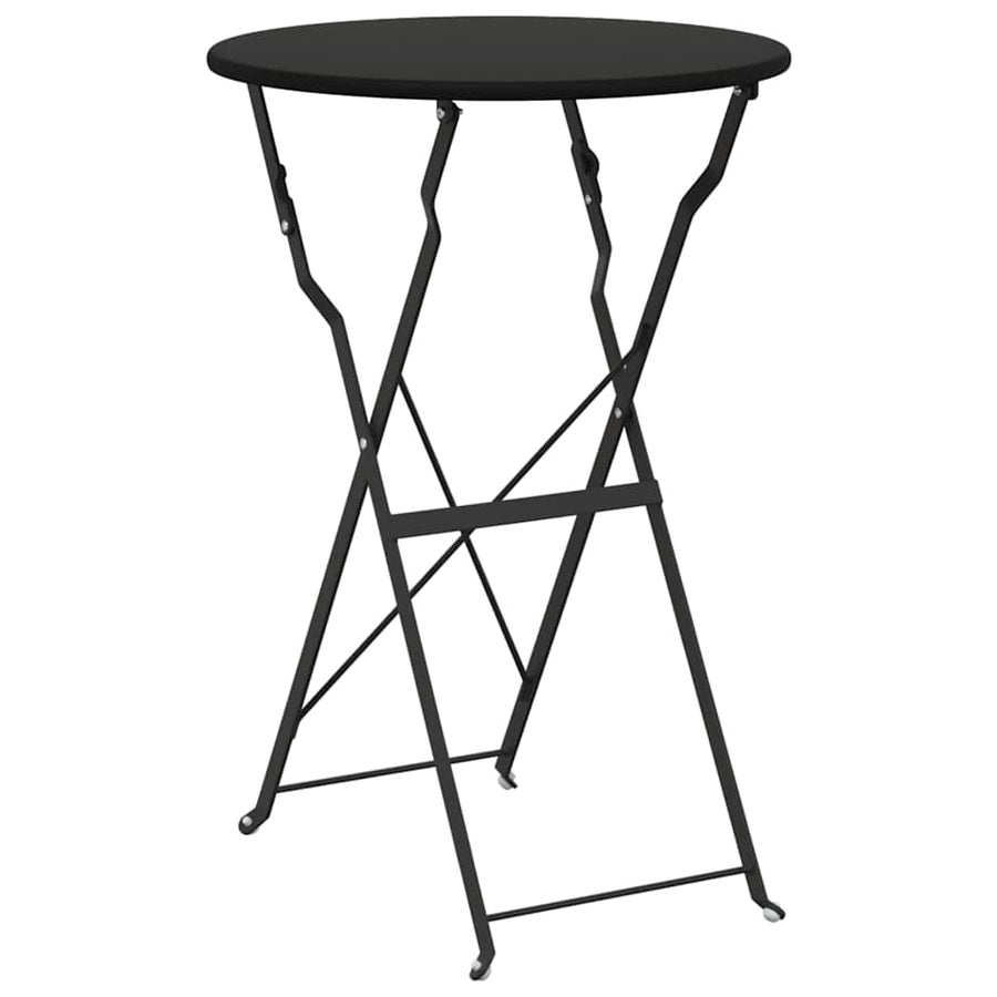 Vouw Bistro Set 3 pcs Antraciet Staal
