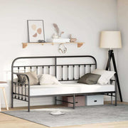 Daybed frame 80x200 cm zwart gepoedercoat staal