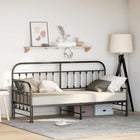 Bedframe 80x200 cm zwart gepoedercoat staal