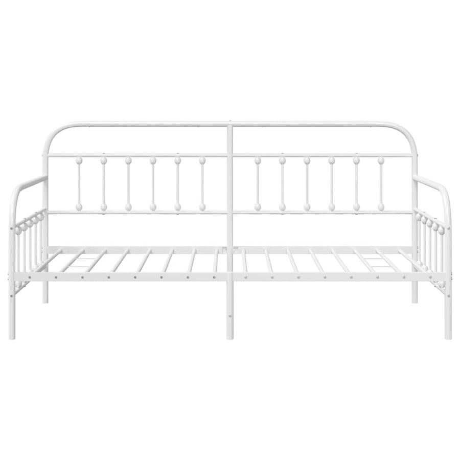 Bedframe voor een daybed Wit 100 x 200 cm Gepoedercoat staal