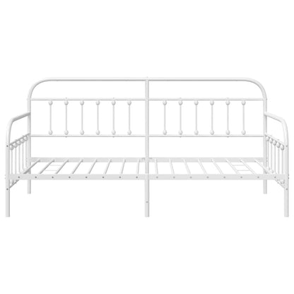Bedframe voor een daybed Wit 107 x 203 cm Gepoedercoat staal