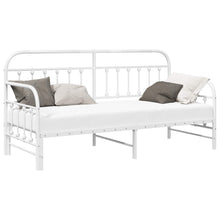 Bedframe voor een daybed Wit 80 x 200 cm Gepoedercoat staal