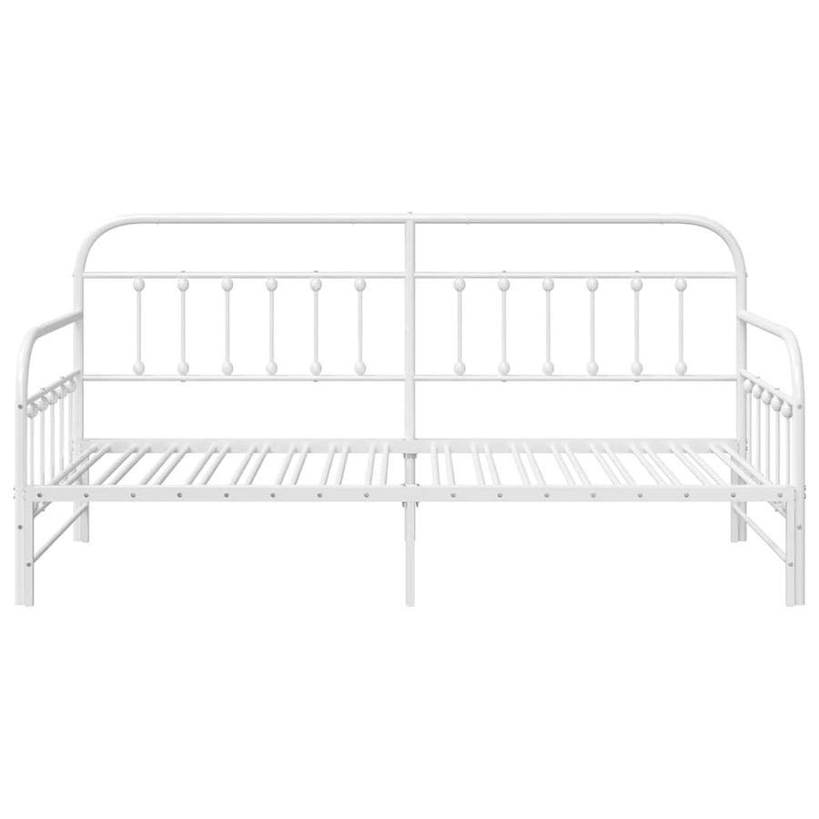 Bedframe voor een daybed Wit 100 x 190 cm Gepoedercoat staal