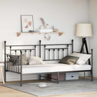 Daybed frame 100 x 190 cm zwart staal