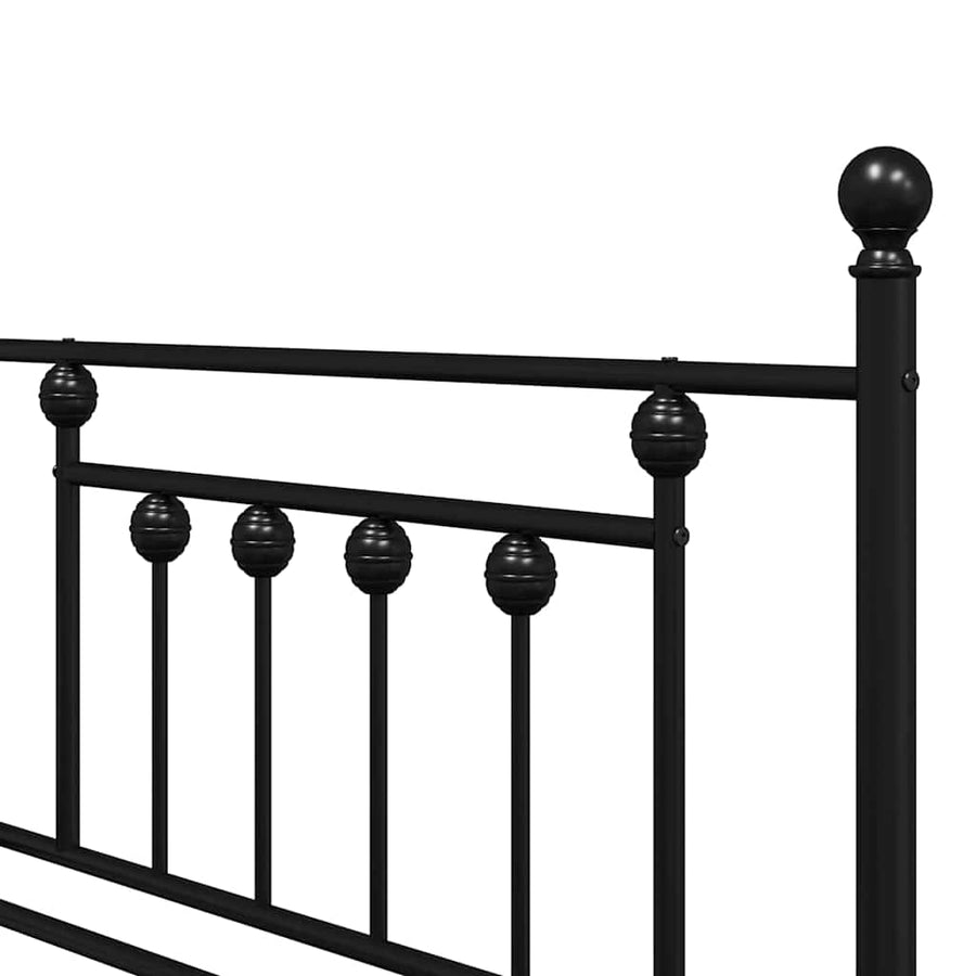 Bedframe voor een daybed Zwart 107 x 203 cm Staal