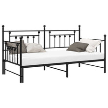 Bedframe voor een daybed Zwart 90 x 190 cm Staal