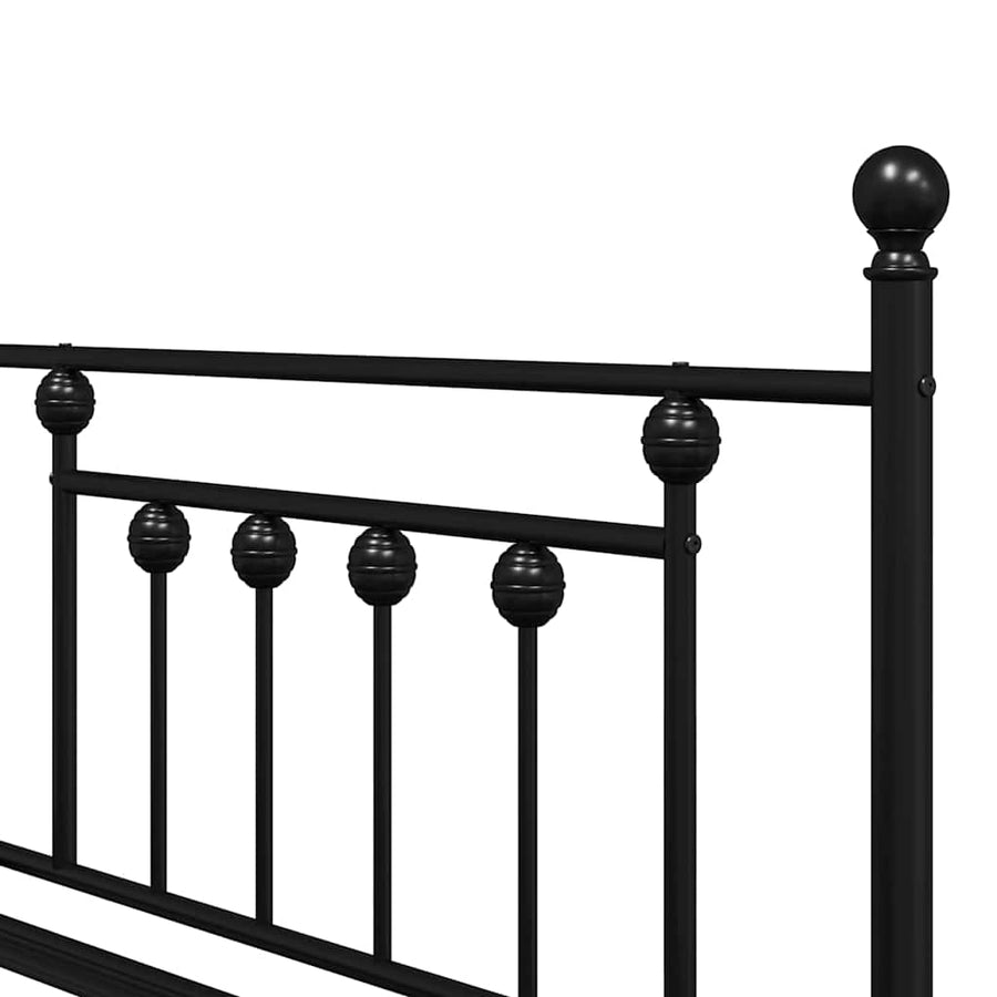 Bedframe voor een daybed Zwart 107 x 203 cm Staal