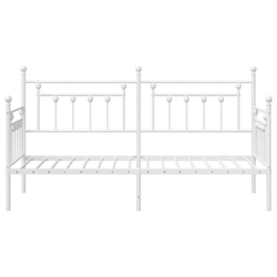 Bedframe voor een daybed Wit 75 x 190 cm Staal