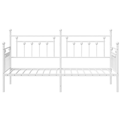Bedframe voor een daybed Wit 80 x 200 cm Staal