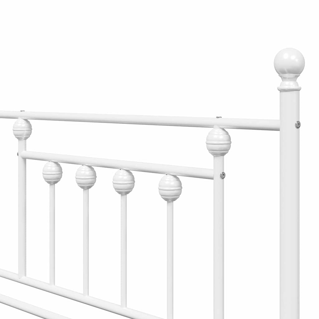 Bedframe voor een daybed Wit 100 x 190 cm Staal