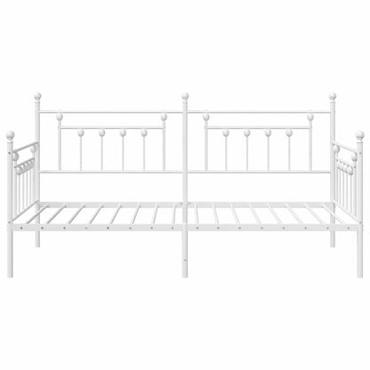 Bedframe voor een daybed Wit 100 x 190 cm Staal