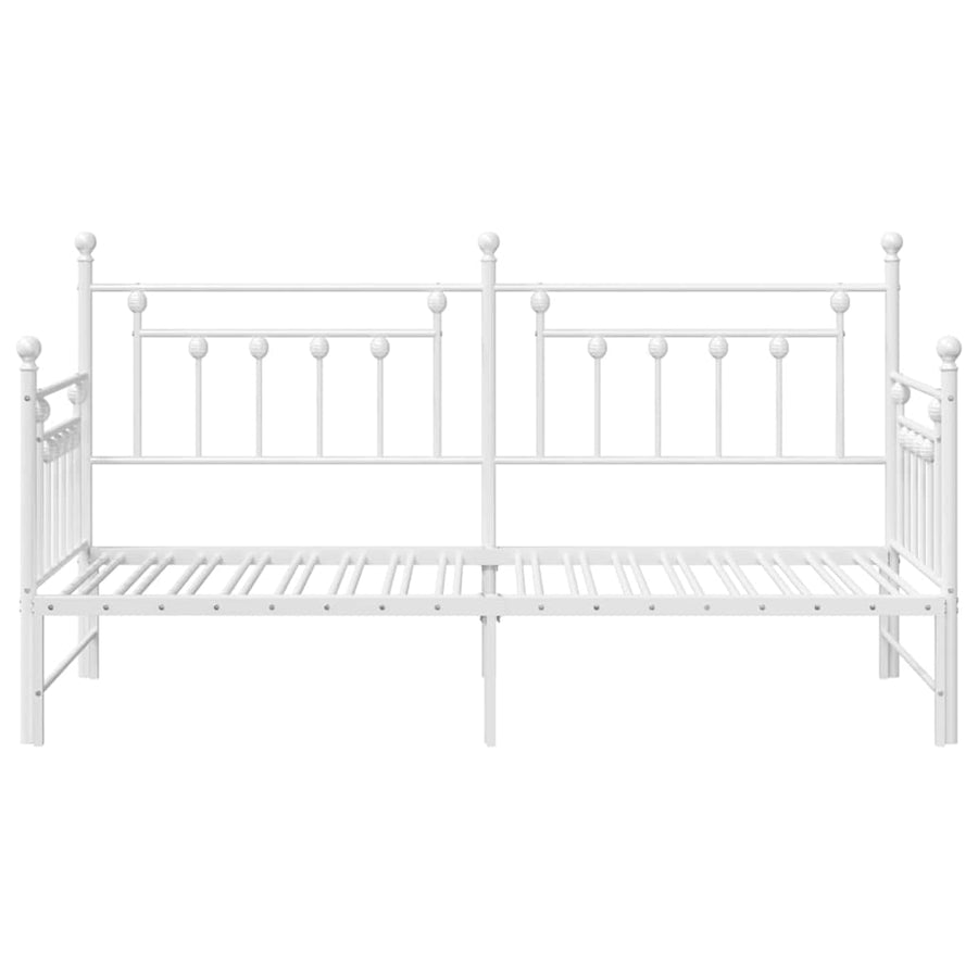Bedframe voor een daybed Wit 75 x 190 cm Staal