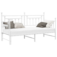 Bedframe voor een daybed Wit 80 x 200 cm Staal