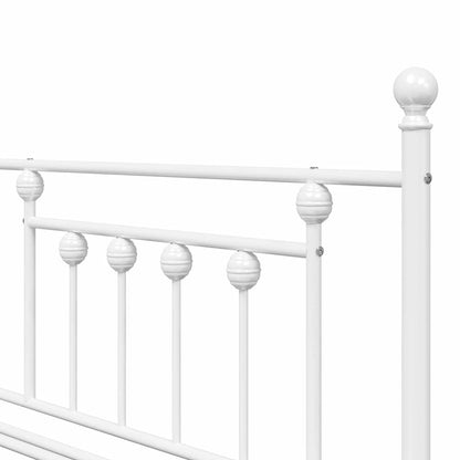 Bedframe voor een daybed Wit 100 x 190 cm Staal