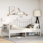 Daybed frame White 107 x 203 cm Steel