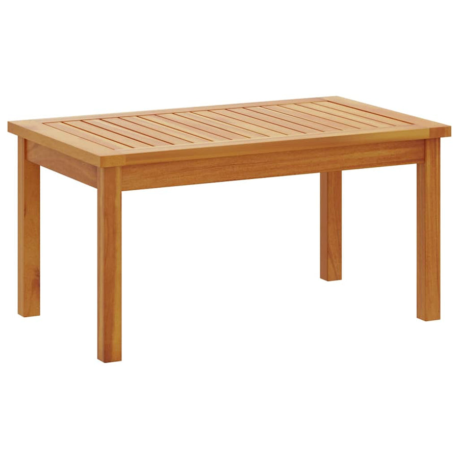 Tuinbankenset met kussen 2 pcs Crème Wit Massief Acaciahout