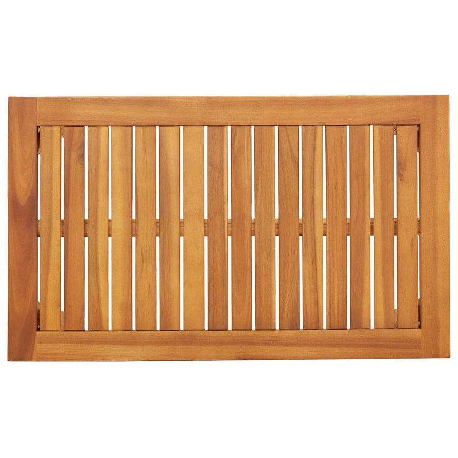 Tuinbankenset met kussen 2 pcs Crème Wit Massief Acaciahout