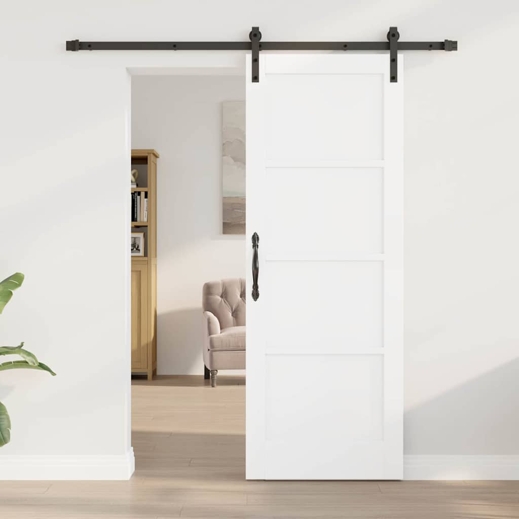 Schuifdeur Wit en zwart 73.5 x 198.5 cm