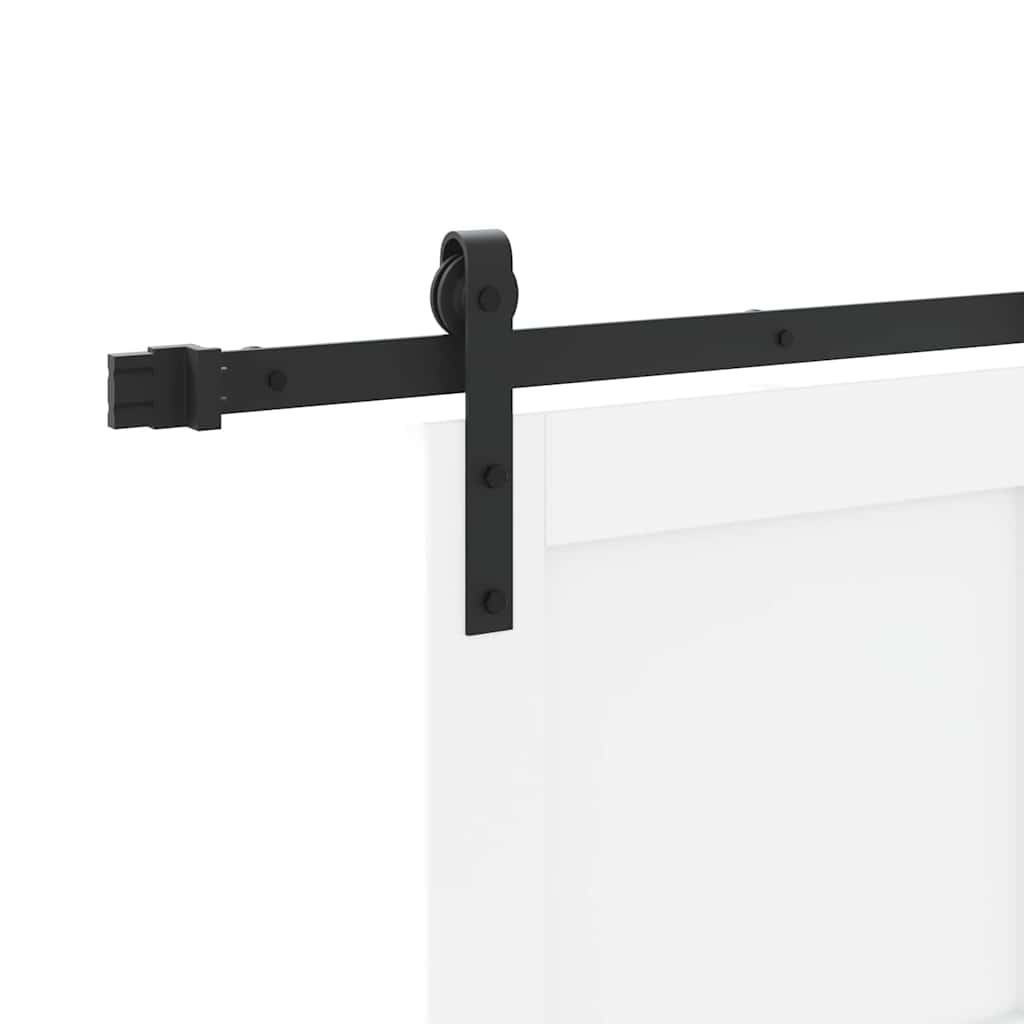 Schuifdeur Wit 93 x 211 cm Massief grenenhout en staal