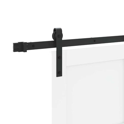 Schuifdeur Wit 93 x 232 cm Massief grenenhout en staal