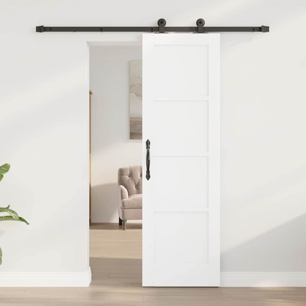 Schuifdeurset Wit en zwart 61 x 198,5 cm