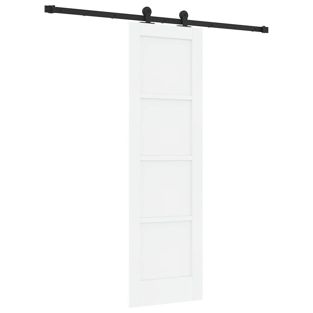 Schuifdeurset Wit en zwart 61 x 198,5 cm