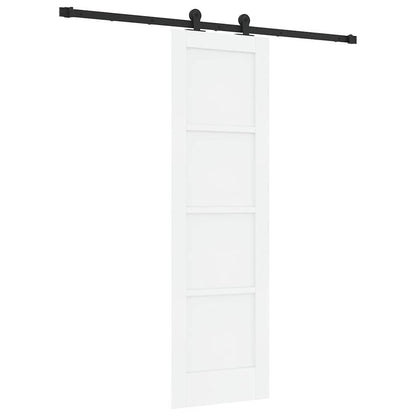 Schuifdeurset Wit en zwart 61 x 198,5 cm