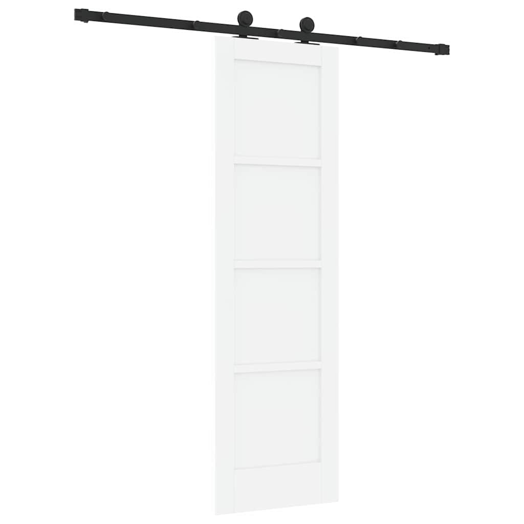 Schuifdeurset Wit en zwart 61 x 198,5 cm