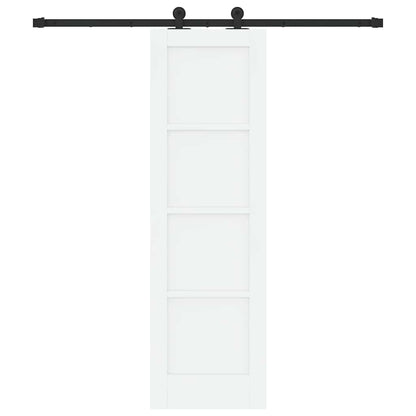 Schuifdeurset Wit en zwart 61 x 198,5 cm