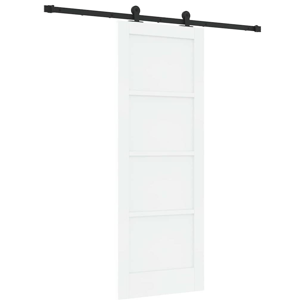 Schuifdeurset Wit en zwart 73.5 x 198.5 cm
