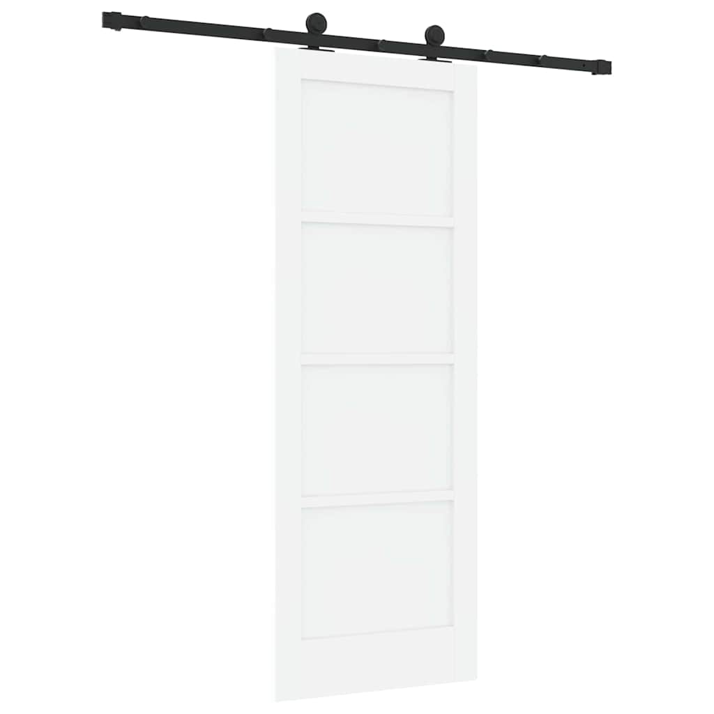 Schuifdeurset Wit en zwart 73.5 x 198.5 cm