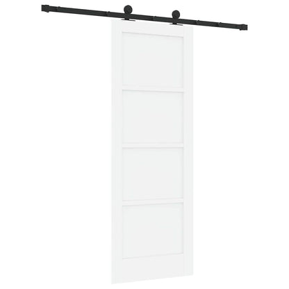 Schuifdeurset Wit en zwart 73.5 x 198.5 cm