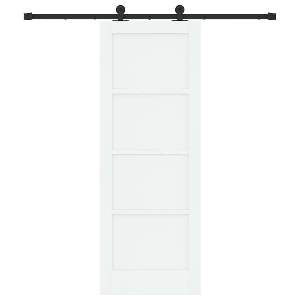 Schuifdeurset Wit en zwart 73.5 x 198.5 cm