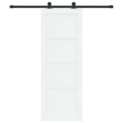 Schuifdeurset Wit en zwart 73.5 x 198.5 cm