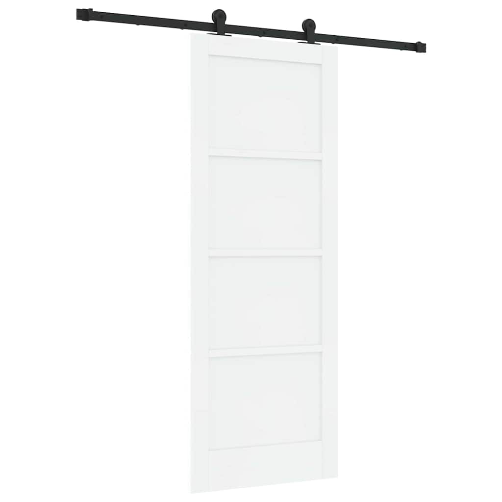 Schuifdeurset Wit en zwart 78 x 202 cm