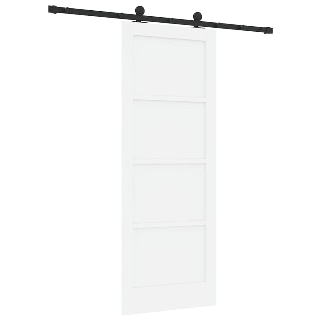 Schuifdeurset Wit en zwart 78 x 202 cm