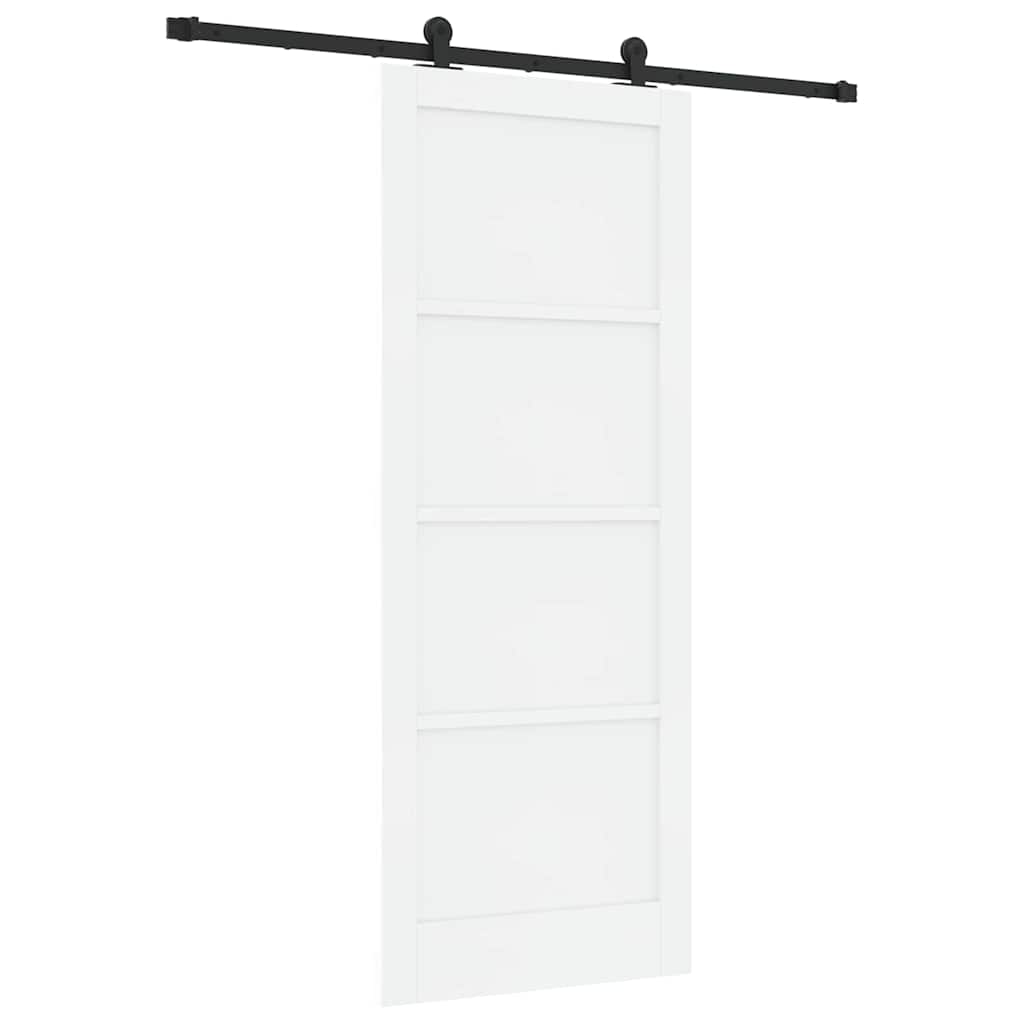 Schuifdeurset Wit en zwart 83 x 211 cm
