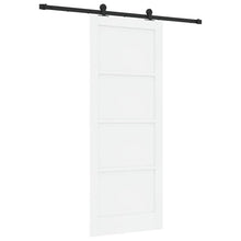 Schuifdeurset Wit en zwart 83 x 211 cm