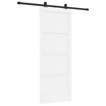 Schuifdeurset Wit en zwart 83 x 211 cm
