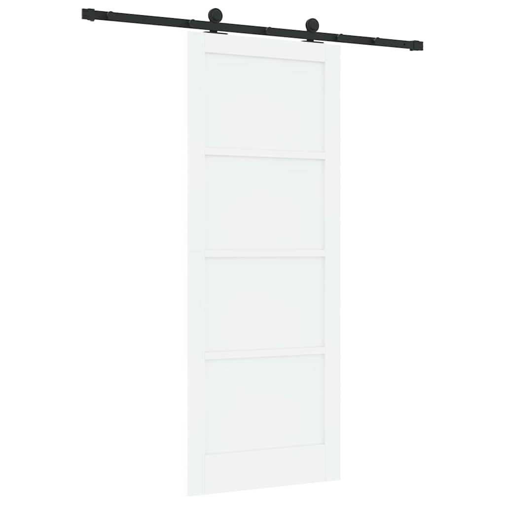 Schuifdeurset Wit en zwart 83 x 211 cm
