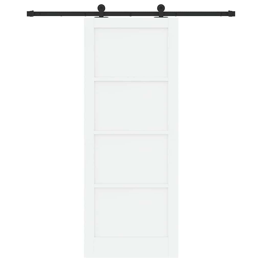 Schuifdeurset Wit en zwart 83 x 211 cm