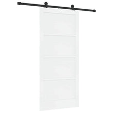 Schuifdeurset Wit en zwart 93 x 202 cm