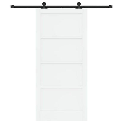 Schuifdeurset Wit en zwart 93 x 202 cm